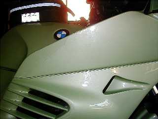 BMW K1100RS, fairing damage - worst on the bike